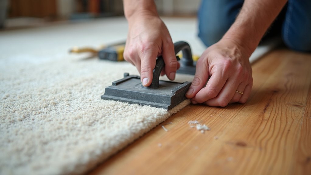 repairing loose carpet edges